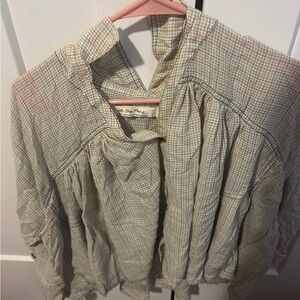 We The Free Plaid Picnic Shirt Size Small